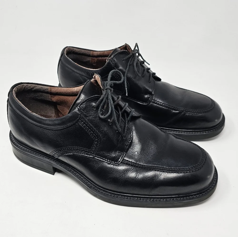 Bill Blass Black Leather Oxford Mens Size 11 Shoes‎ Lace Up